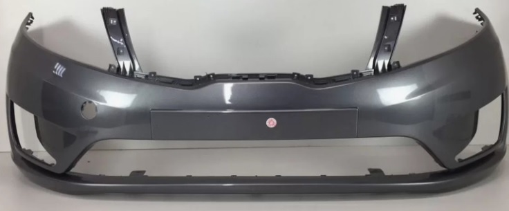 Бампер передний Kia Rio 3 2015-2017, Серый (Carbon Grey), ATB 1AKR3T01AFSAE