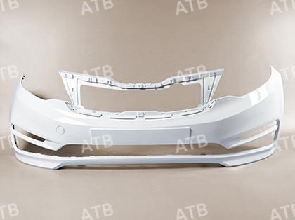 Бампер передний Kia Rio 3 2015-2017, Белый (Cristal white), ATB 1AKR301AFPGU