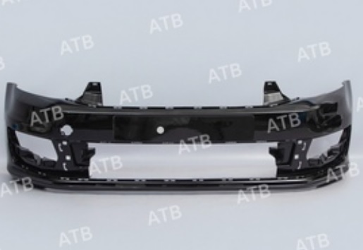 Бампер передний Volkswagen Polo 5 2015-2020, Черный перламутр (Deep), ATB 1AWP501AF2T