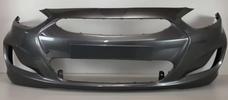 Бампер передний Hyundai Solaris 1 2014-2017, Серый (Carbon Grey), ATB 1AHS1T01AFSAE