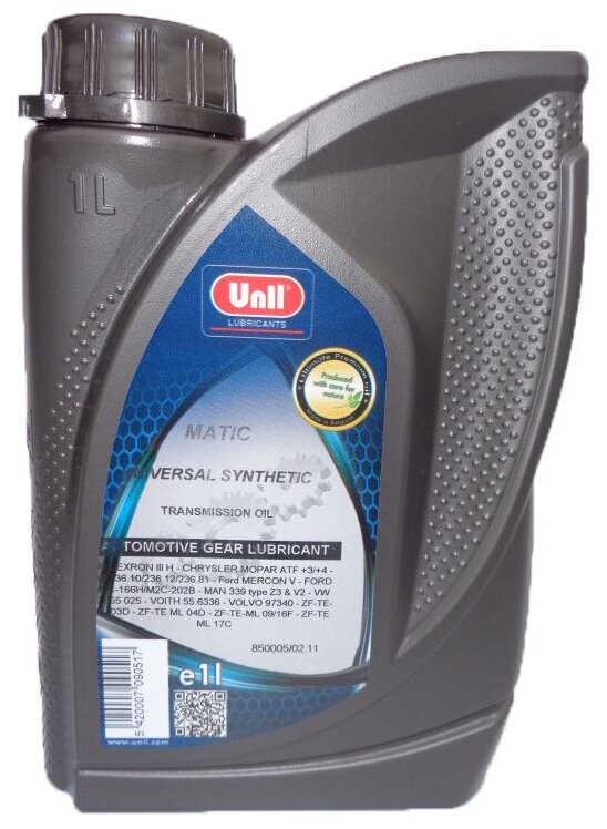 Трансмиссионное масло Unil 5420007009014 Matic ATF 7.5W 1 л