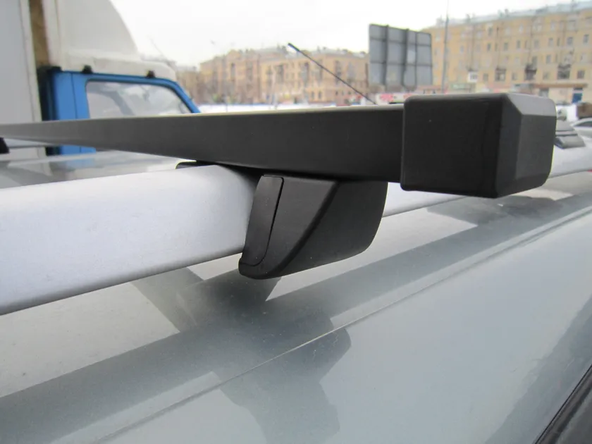 Багажник на рейлинги INTER Крепыш для Skoda Fabia III универсал 2015-2020 (Прямоугольные дуги)