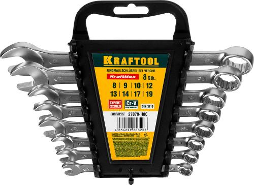 Ключи гаечные комбинированные KRAFTOOL EXPERT 27079-H8C, 8-19 мм, 8 штук