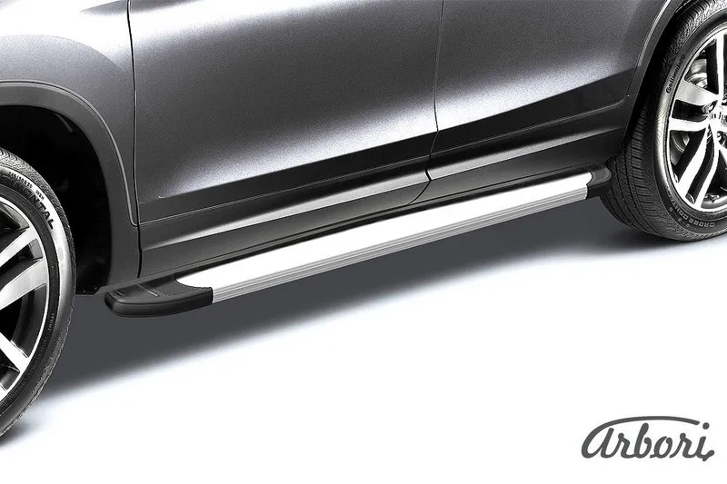 Порог алюминиевый Arbori Optima Silver 2100 без крепежа
