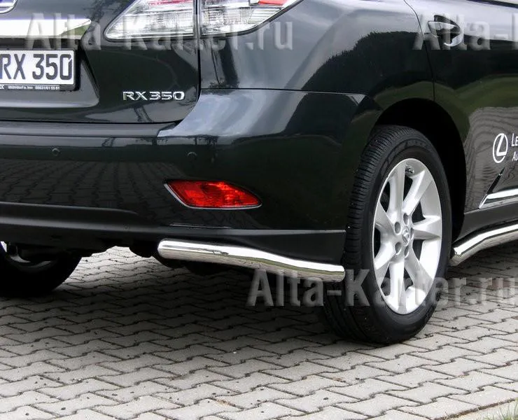 Защита Seko заднего бампера угловая d 60 мм для Lexus RX 270/350/450h 2012-2020