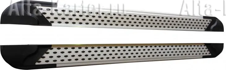Пороги алюминиевые Baltex серия Almond для Nissan Pathfinder R51 2010-2014