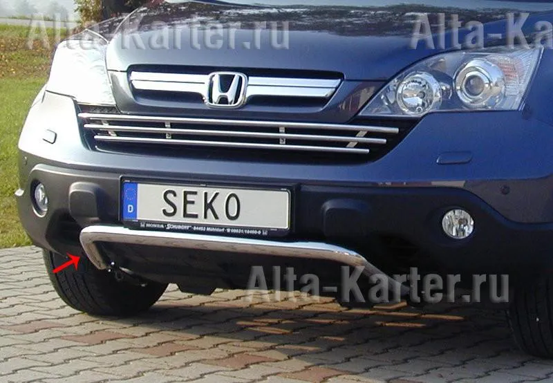 Защита Seko переднего бампера d 40 мм Honda CRV III 2007-2009