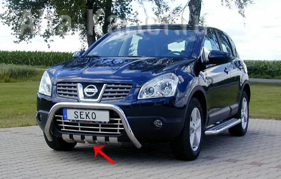 Защита Seko передняя, нижняя (без уголков) Nissan Qashqai I 2007-2009