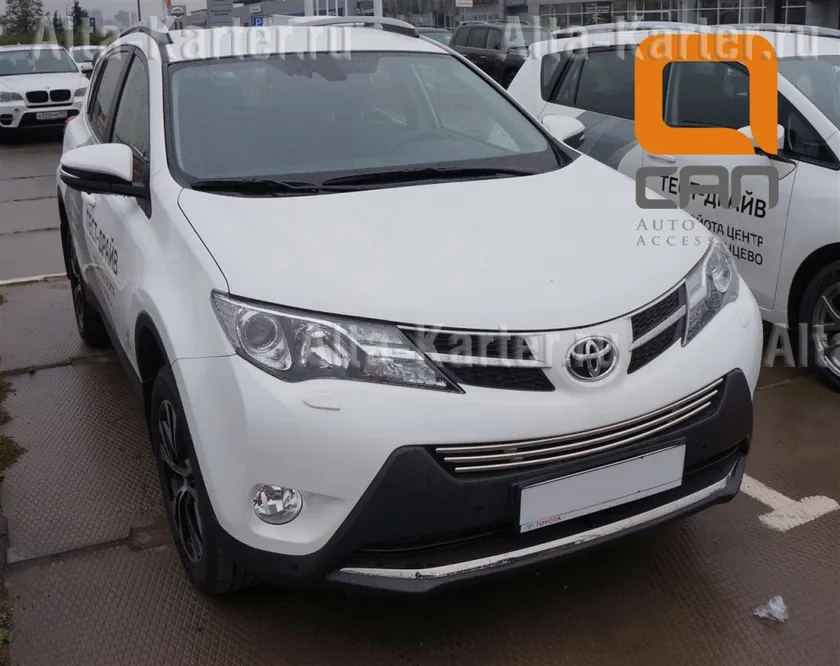 Накладка на решётку бампера Can Otomotiv d16 для Toyota RAV4 IV 2013-2015