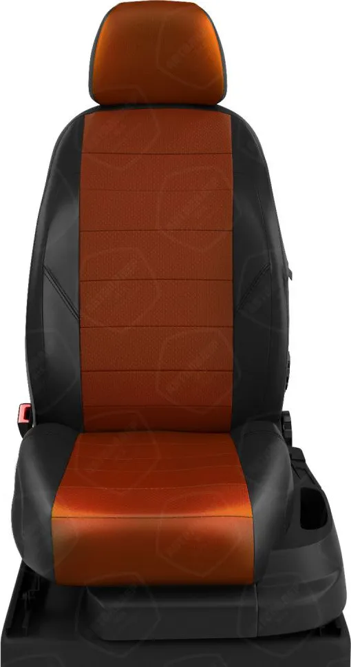 Чехлы Автолидер на сидения для Kia Sorento II 2009-2020, цвет Черный/Фокс