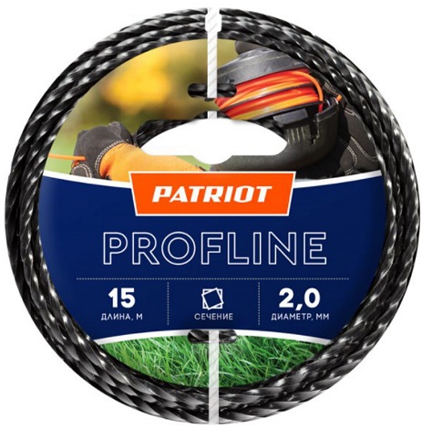 Леска для садовых триммеров Profline PATRIOT 805402201, 2.0 мм, 15 м