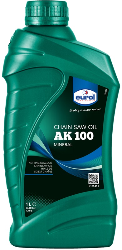 Сильновязкое минеральное масло для цепей и направляющих шин Eurol E125451 - 1L Eurol Chainsaw Oil AK 100