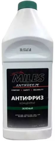 Жидкость охлаждающая Miles AFGR001 antifreeze, зелёная, 1л