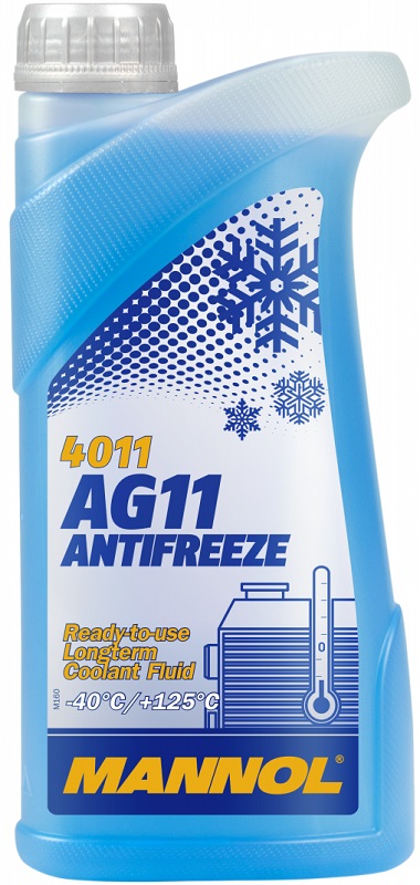 Жидкость охлаждающая Mannol MN4011-1 longterm antifreeze ag11 -40°c, синяя, 1л