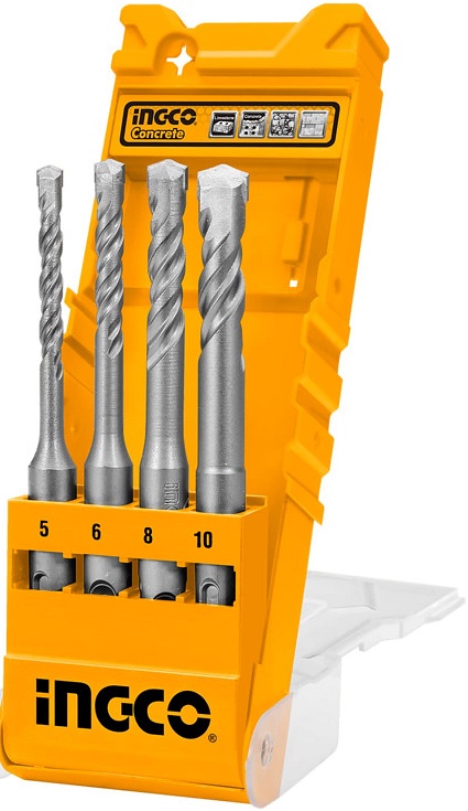 Набор сверл SDS plus INGCO AKD2048, 4 штуки 