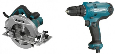 Набор MAKITA DK0118  Дисковая пила HS7600 и Дрель-шуруплверт DF0300