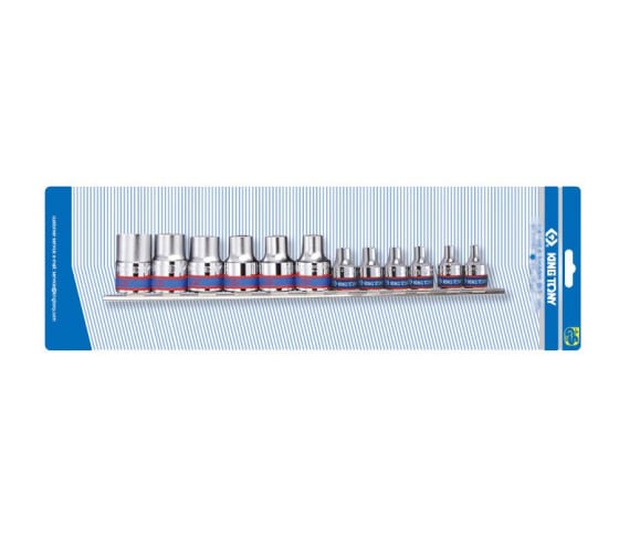 Набор торцевых головок TORX KING TONY 7113PR (Е4-Е20 12 предметов)