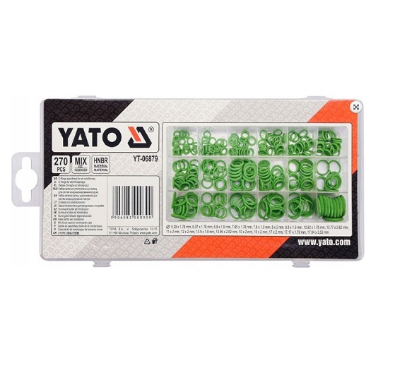 Набор резиновых колец YATO YT06879 (270 пр, для кондиционеров, зеленого цвета)