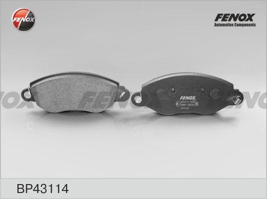 Колодки тормозные, дисковые передние FORD TRANSIT Fenox BP43114
